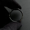 Black gold ring men, grunge ring, men’s statement jewelry, bold wedding band