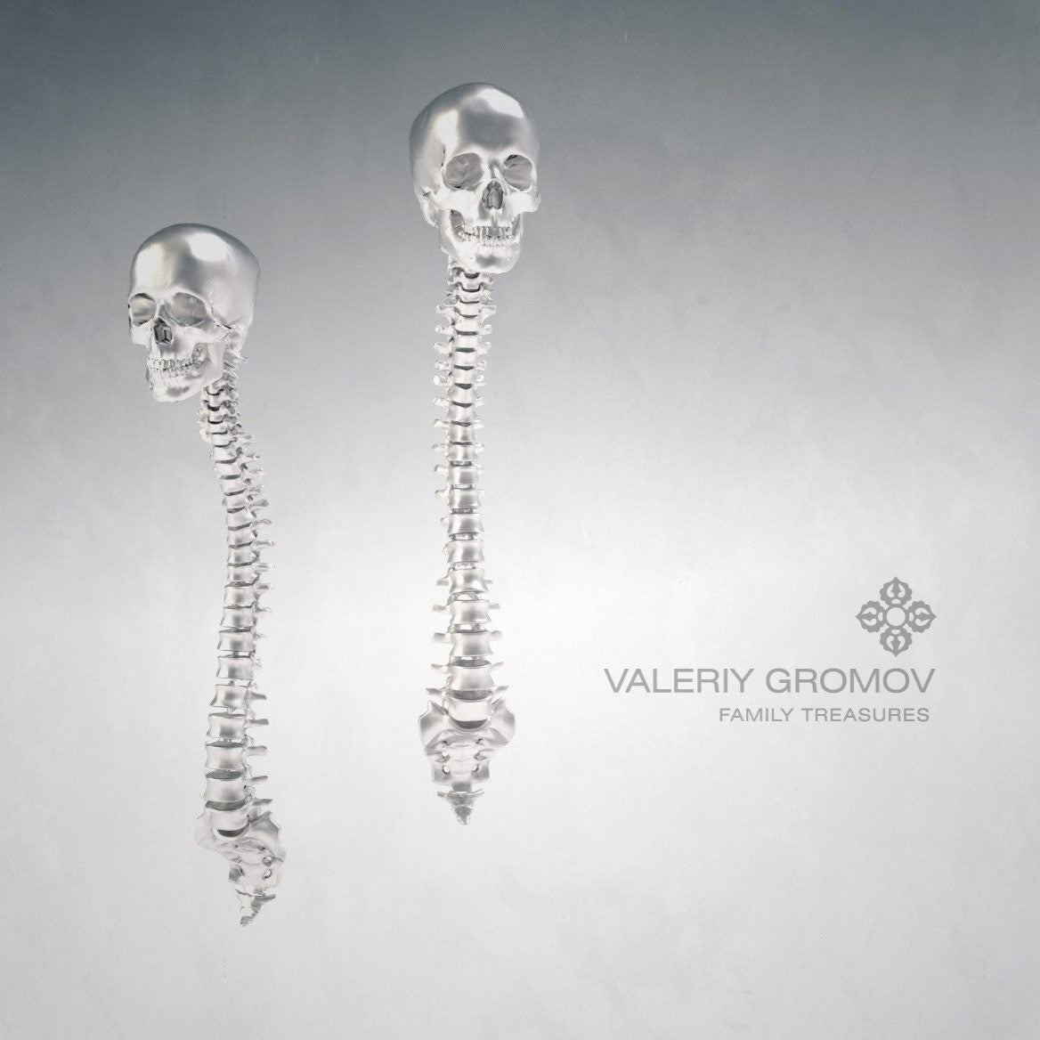 White Gold Spinal Earrings