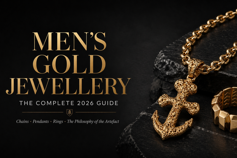 Men's Gold Jewellery: The Complete 2026 Guide to Chains, Pendants, Rings, and the Philosophy of the Artefact