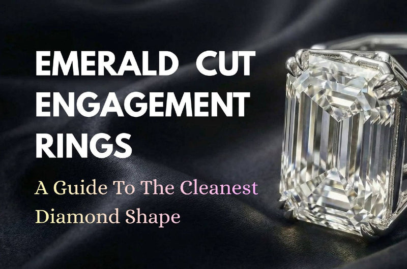 emerald cut engagement rings - a guide to the cleanest diamond shape by GROMOV