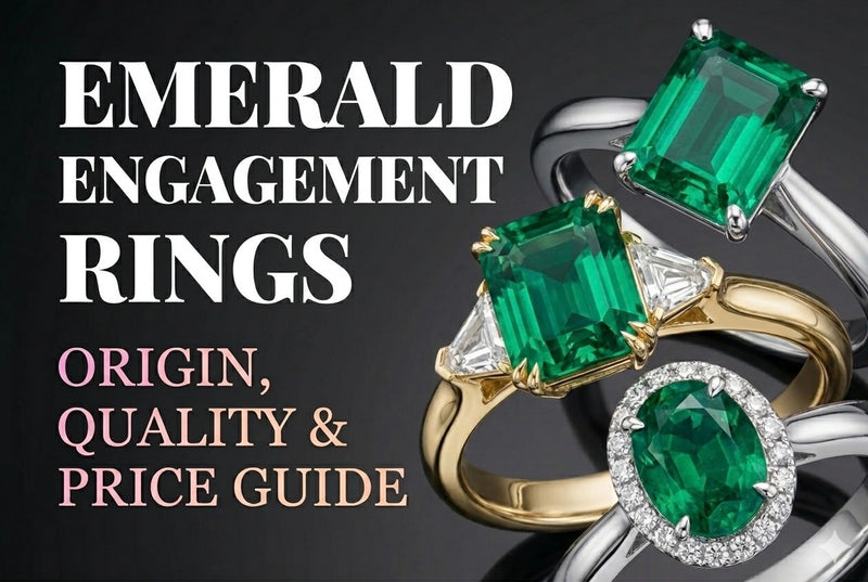 Emerald engagement ring — GROMOV