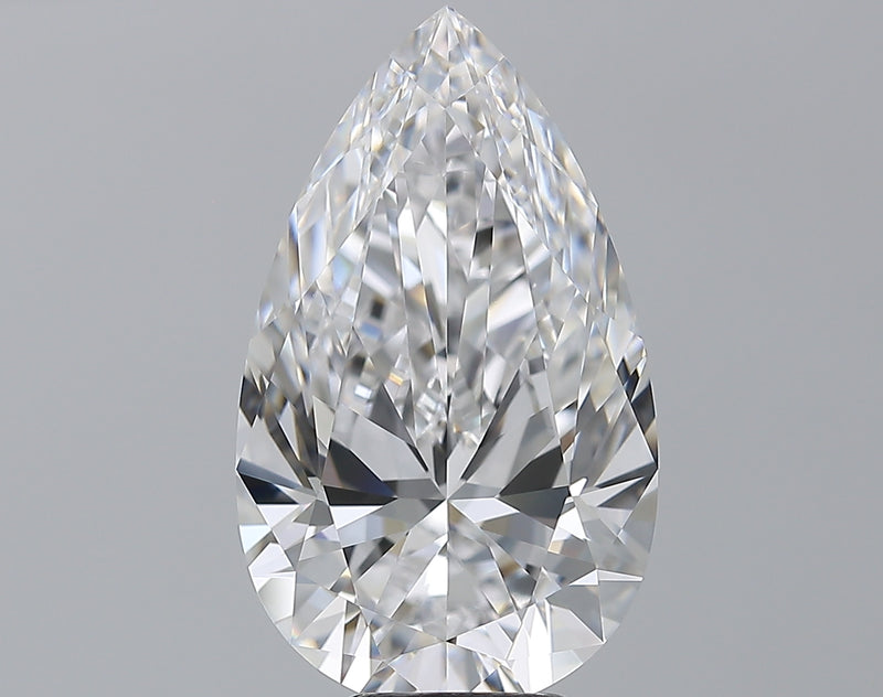 7.01 ct PEAR FLAWLESS DIAMOND RING