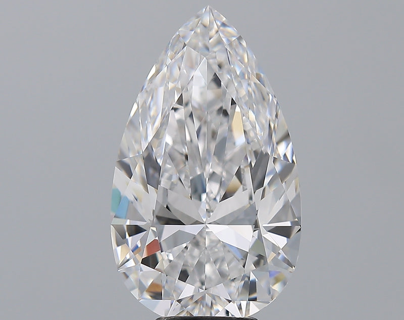 7.01 ct PEAR FLAWLESS DIAMOND RING