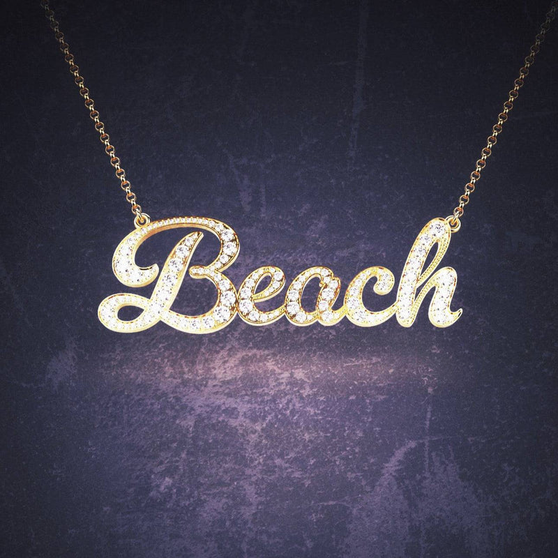 Beach Necklace Gold & Diamonds | GROMOV Jewelry