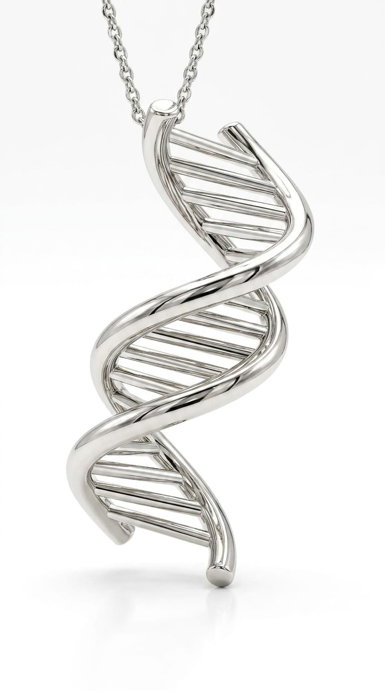 DNA Necklace 18k Gold