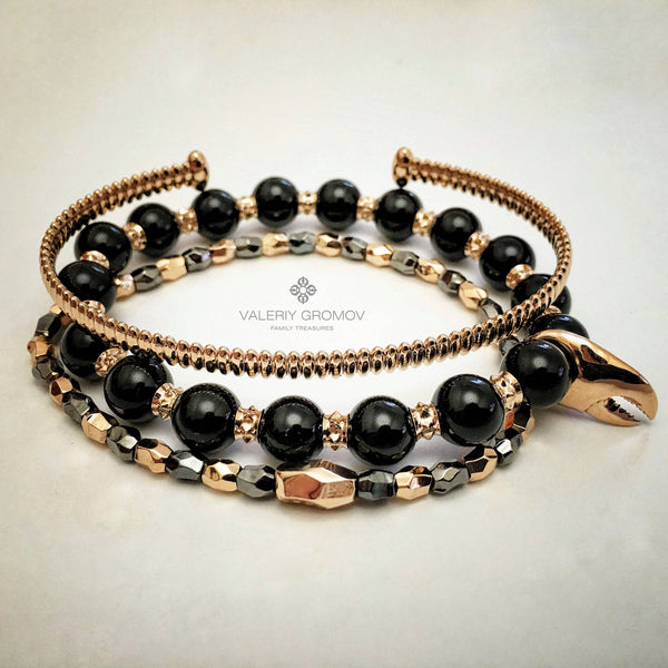 Rose Gold Bracelet Set - GROMOV