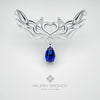 elven necklace - sapphire - GROMOV