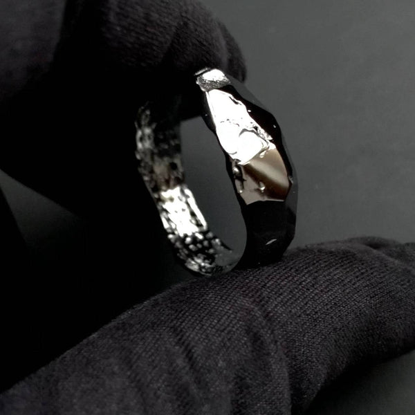 ring for men gold - black - GROMOV