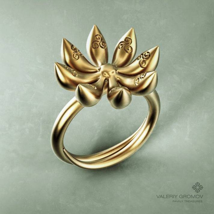Lotus Ring | GROMOV Jewelry