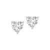 Natural Heart Diamond Stud Earring - GROMOV