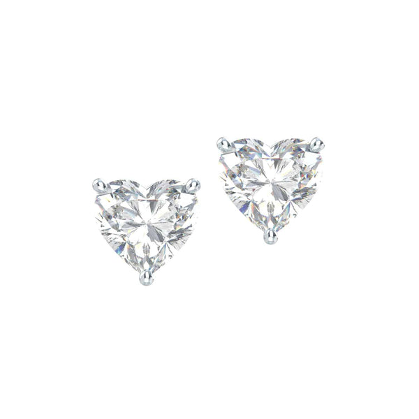Natural Heart Diamond Stud Earring - GROMOV