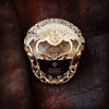 Big White Gold Laces Ring, cocktail ring featuring intricate openwork filigree, inspired by couture lace and modern jewelry trends