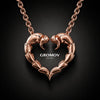 Heart Scorpio Pendant in 18K Rose Gold on chain | GROMOV