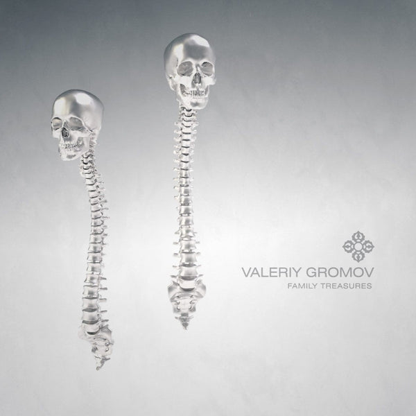 White Gold Spinal Earrings